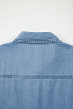 Myosotis Buttoned Down Slim Denim Shirt