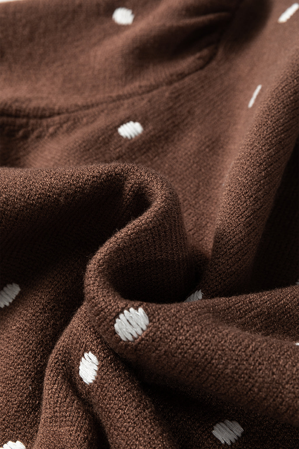 Elegant Polka Dot Bubble Short Sleeve Sweater