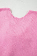 Festive Bow Backless Bubble Sleeve Sweater
