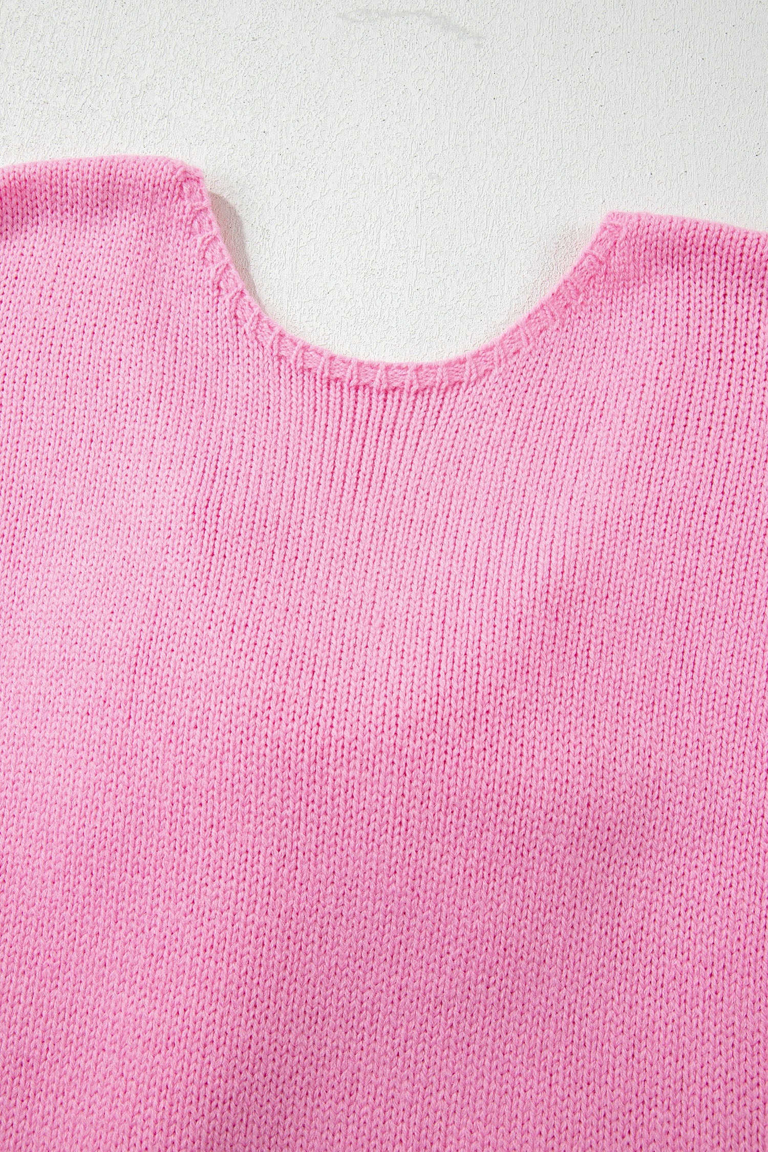 Festive Bow Backless Bubble Sleeve Sweater