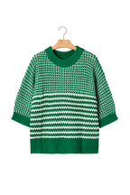3/4 Draped Sleeve Slouchy Sweater