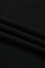 Black Heart Detail Contrast Cuffs Baggy Sweater