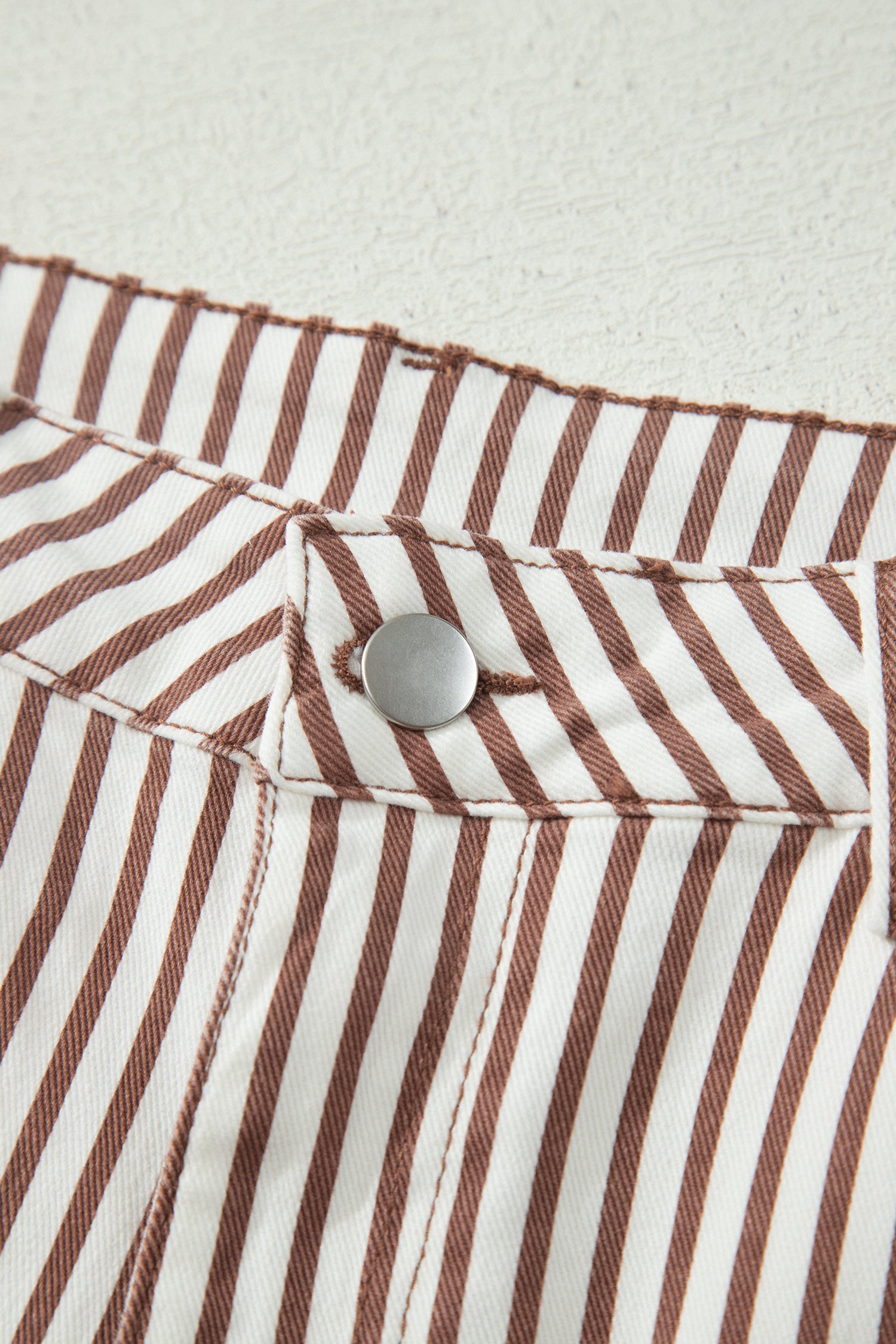 Striped Casual Barrel Jeans