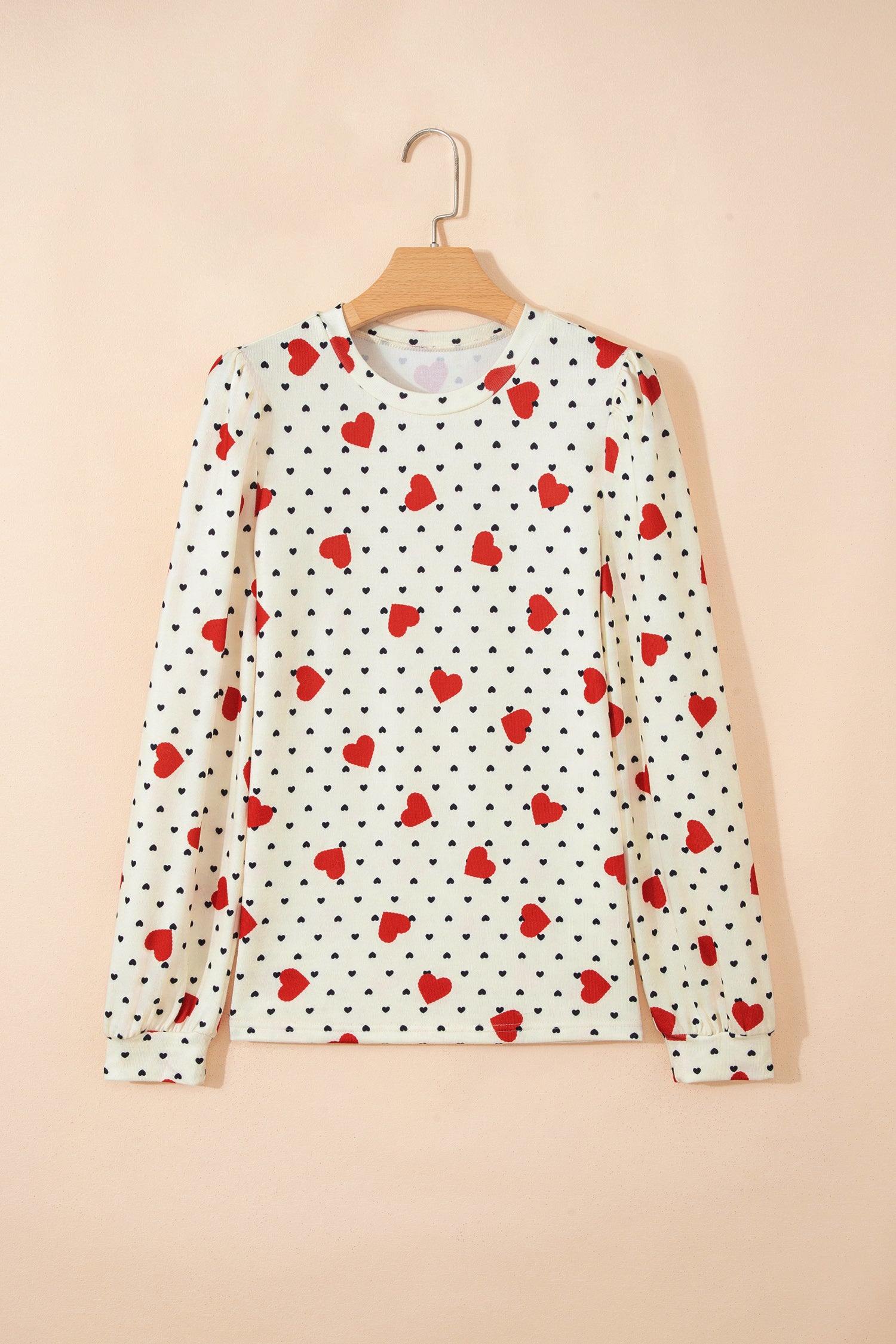 Dotted Heart Festive Valentine Blouse