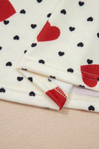 Dotted Heart Festive Valentine Blouse