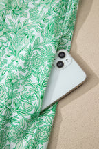 Floral Print Color Block Patchwork V Neck Short Sleeve Midi Dress