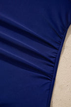 Color Block Detail Adjustable Straps One Piece Swimsuit