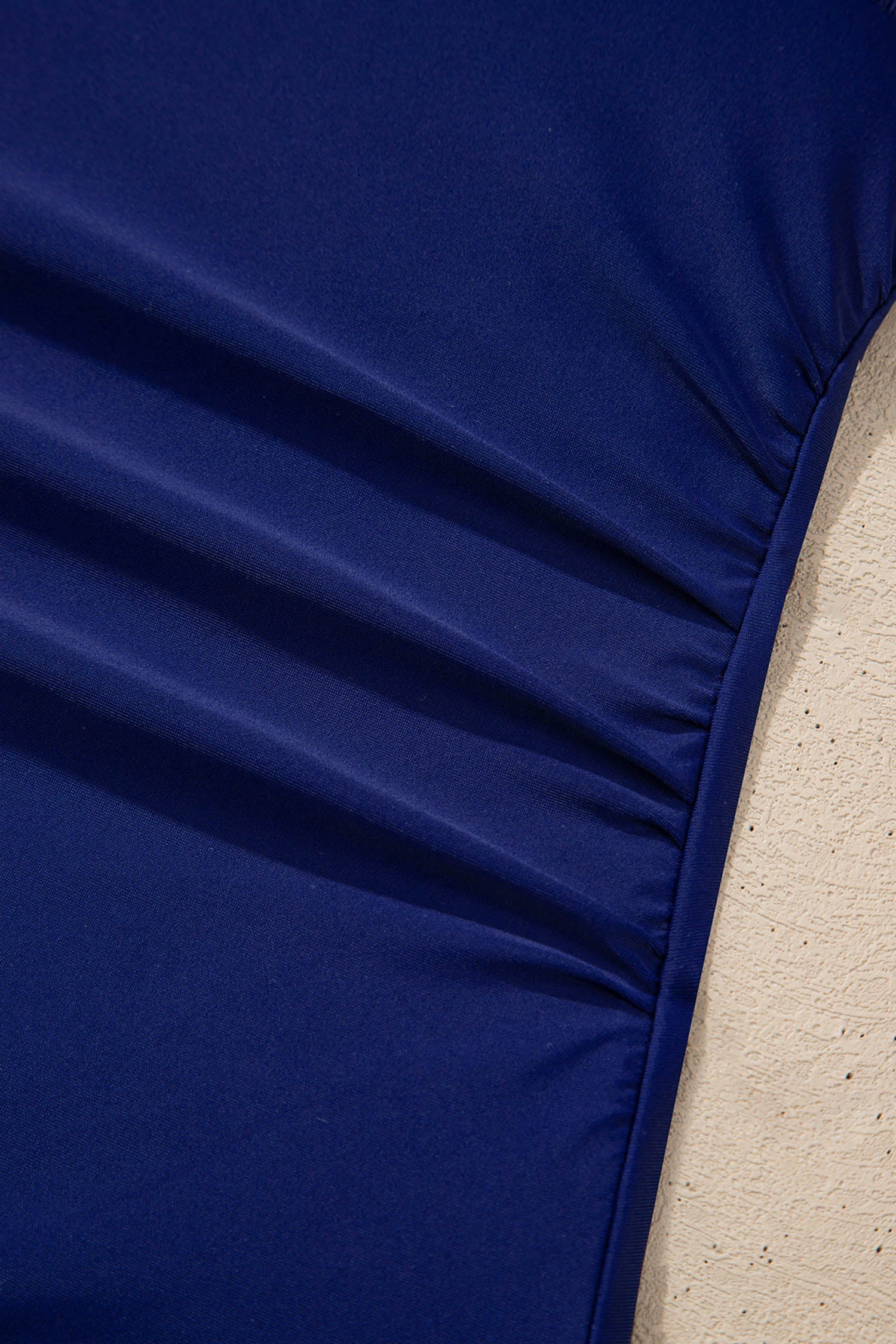 Color Block Detail Adjustable Straps One Piece Swimsuit