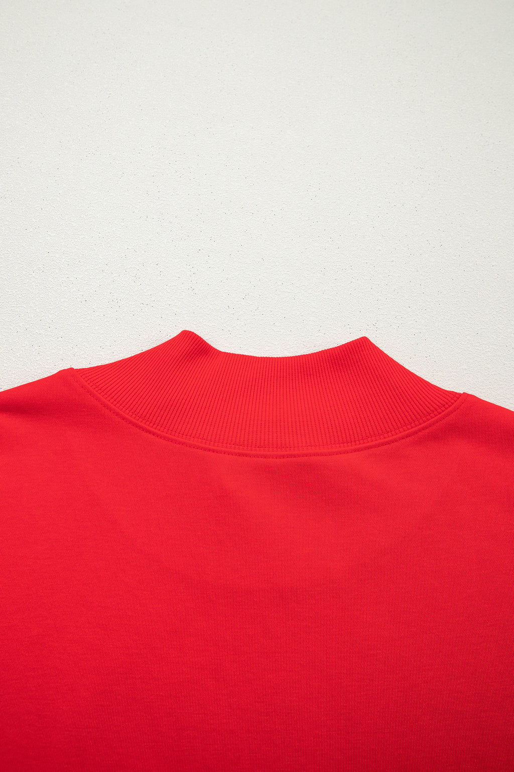 Solid Color High Neck Cap Sleeve Loose Top