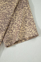 Leopard Retro Studded Star Patch Loose Tee
