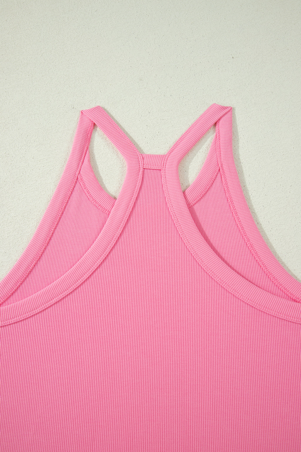 Slim Tank Top Elastic High Waist Shorts 2pcs Outfit