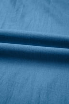 Prussian Blue Smocked Waist Casual Jogger Style Pants