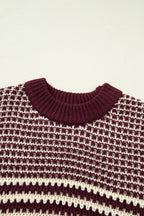 3/4 Draped Sleeve Slouchy Sweater