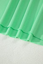 Slim Tank Top Elastic High Waist Shorts 2pcs Outfit