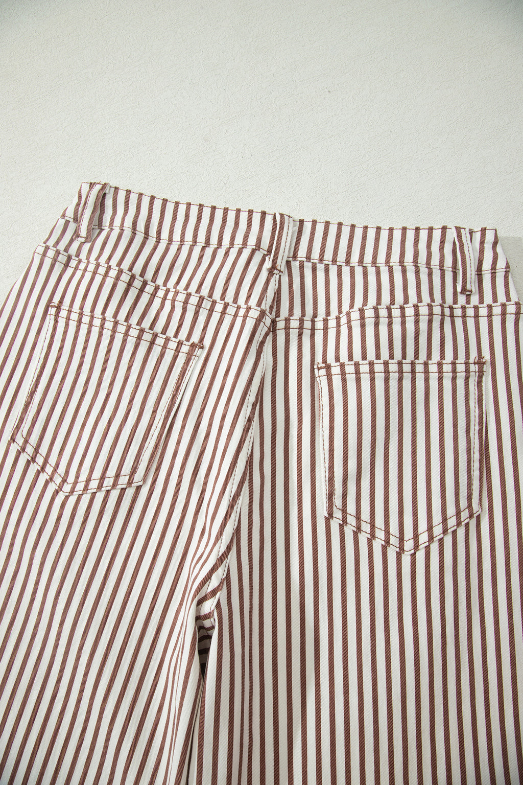 Striped Casual Barrel Jeans