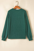 JOLLY Corded Long Sleeve Top and Pockets Pants Set