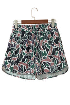 Multicolour Camouflage Print Athletic Lined Shorts