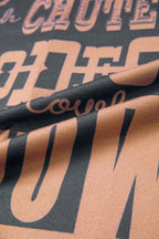 Howdy Cowboy Letter Printed Western Fashion Tee
