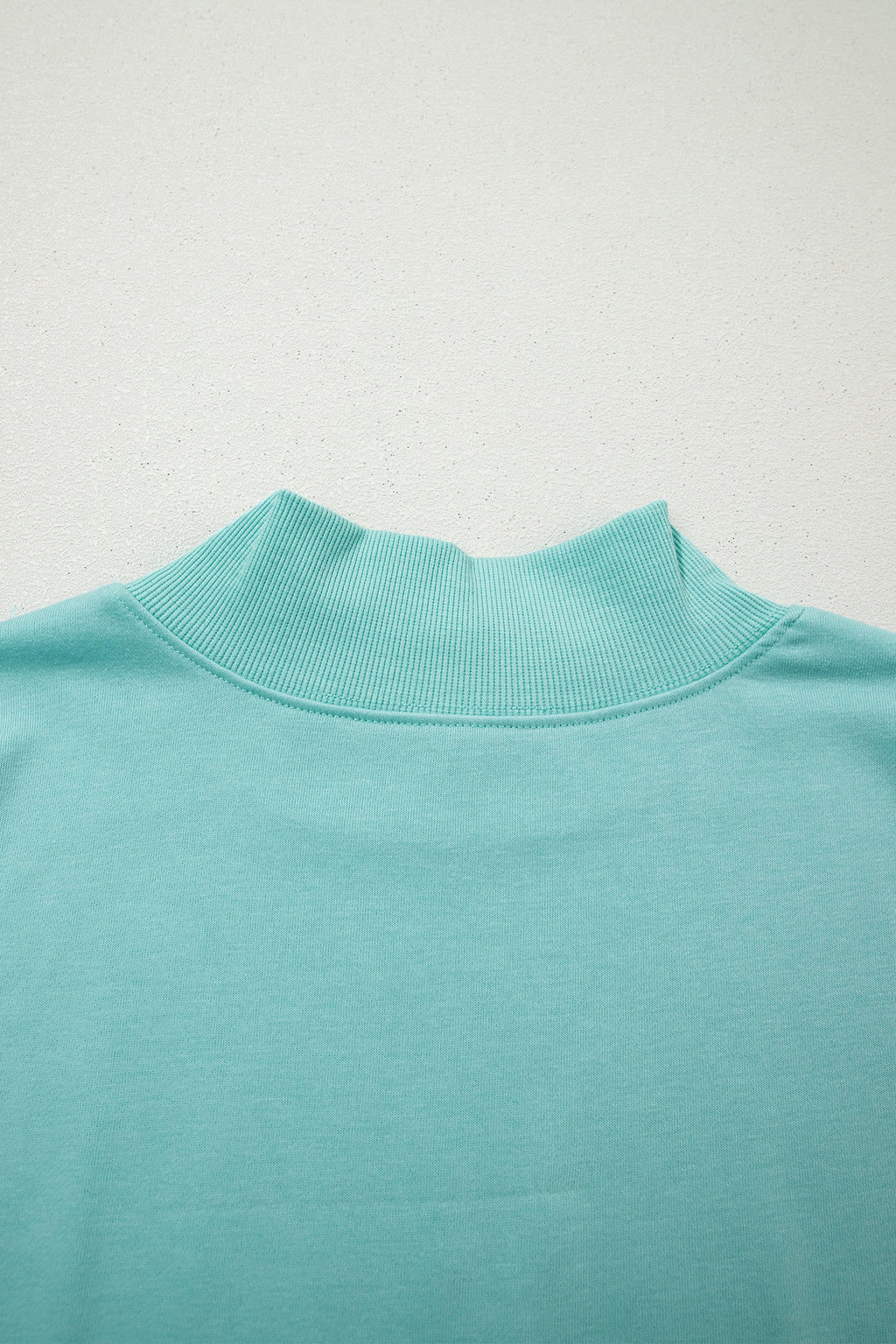 Solid Color High Neck Cap Sleeve Loose Top
