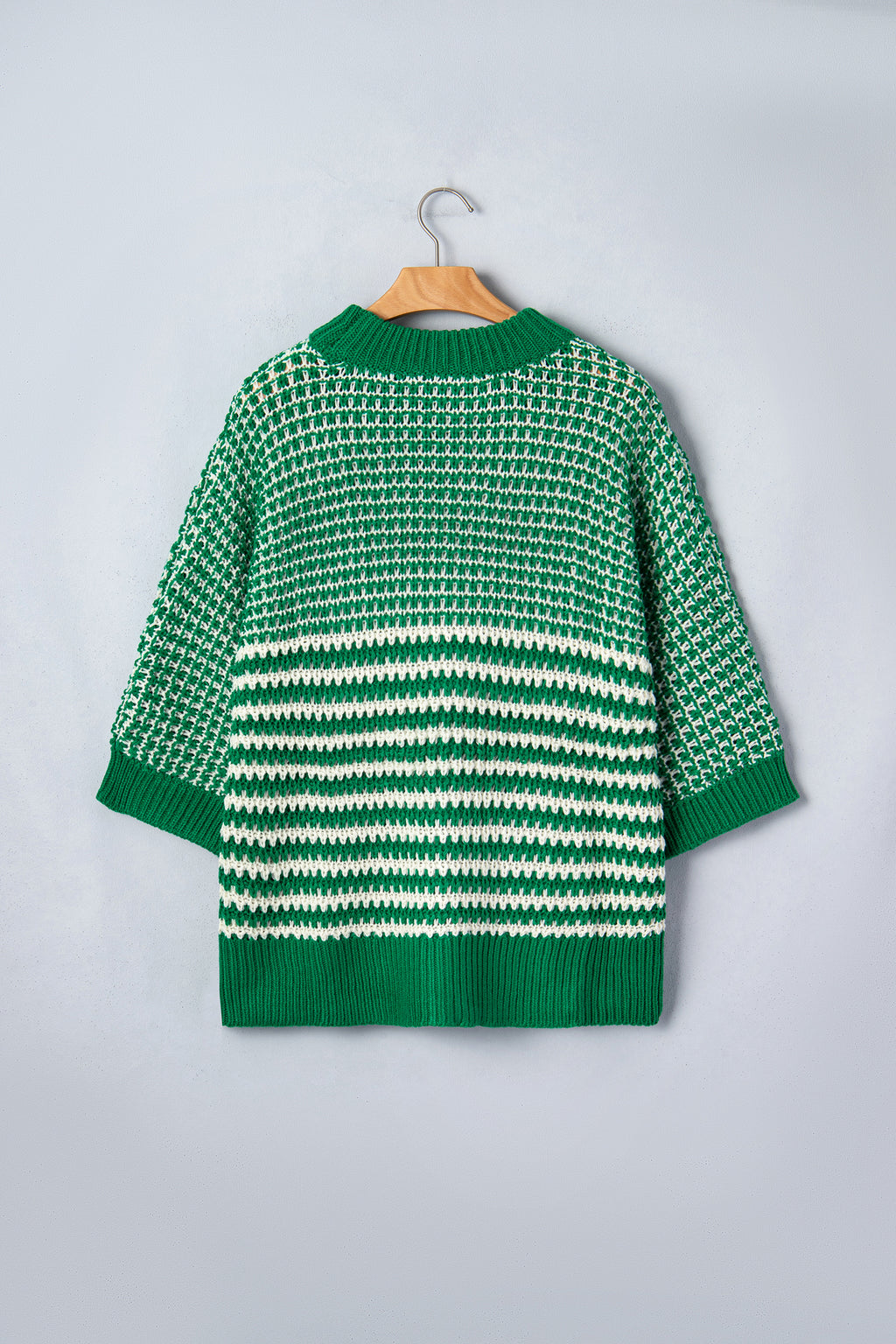 3/4 Draped Sleeve Slouchy Sweater