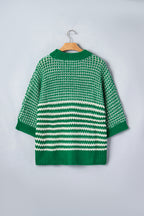 3/4 Draped Sleeve Slouchy Sweater