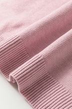 Pink Corded Love Script Graphic Baggy Sweater