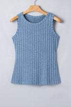 Slim Ribbed Mineral Wash Tank Top