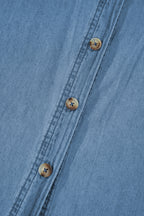 Myosotis Buttoned Down Slim Denim Shirt