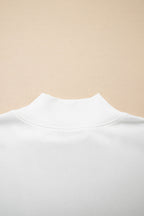 Solid Color High Neck Cap Sleeve Loose Top