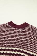 3/4 Draped Sleeve Slouchy Sweater