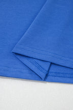 Varsity Striped Short Sleeve Crew Neck T Shirt