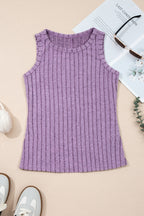 Slim Ribbed Mineral Wash Tank Top