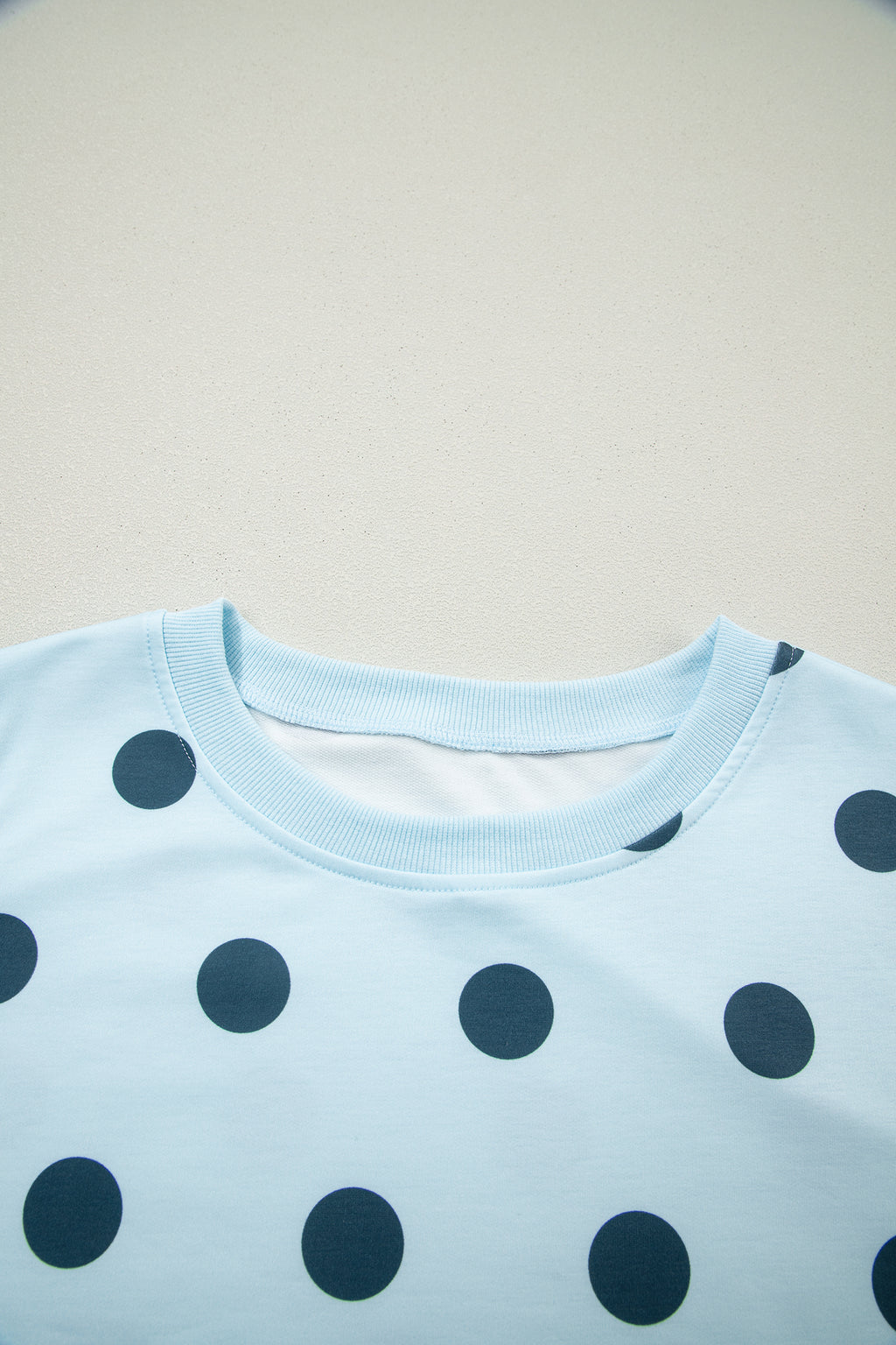Ribbed Trim Polka Dot Print Tank Split Mini Skort 2pcs Set