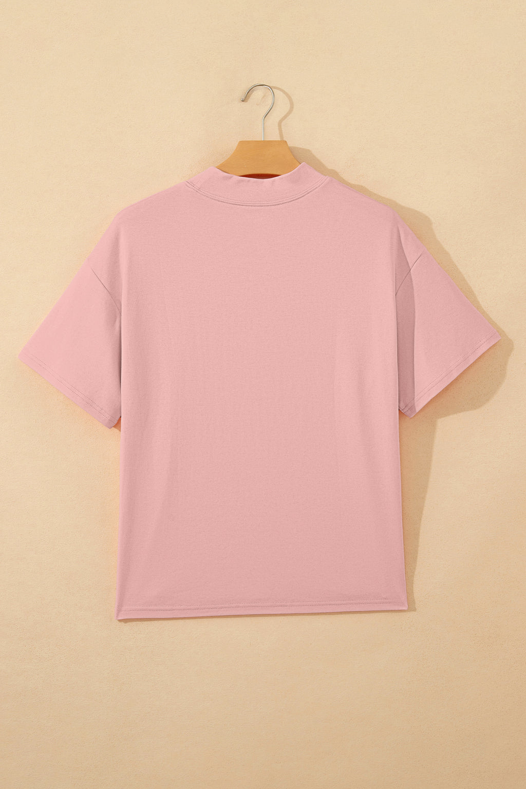 Solid Colour High Neck Oversize Tee