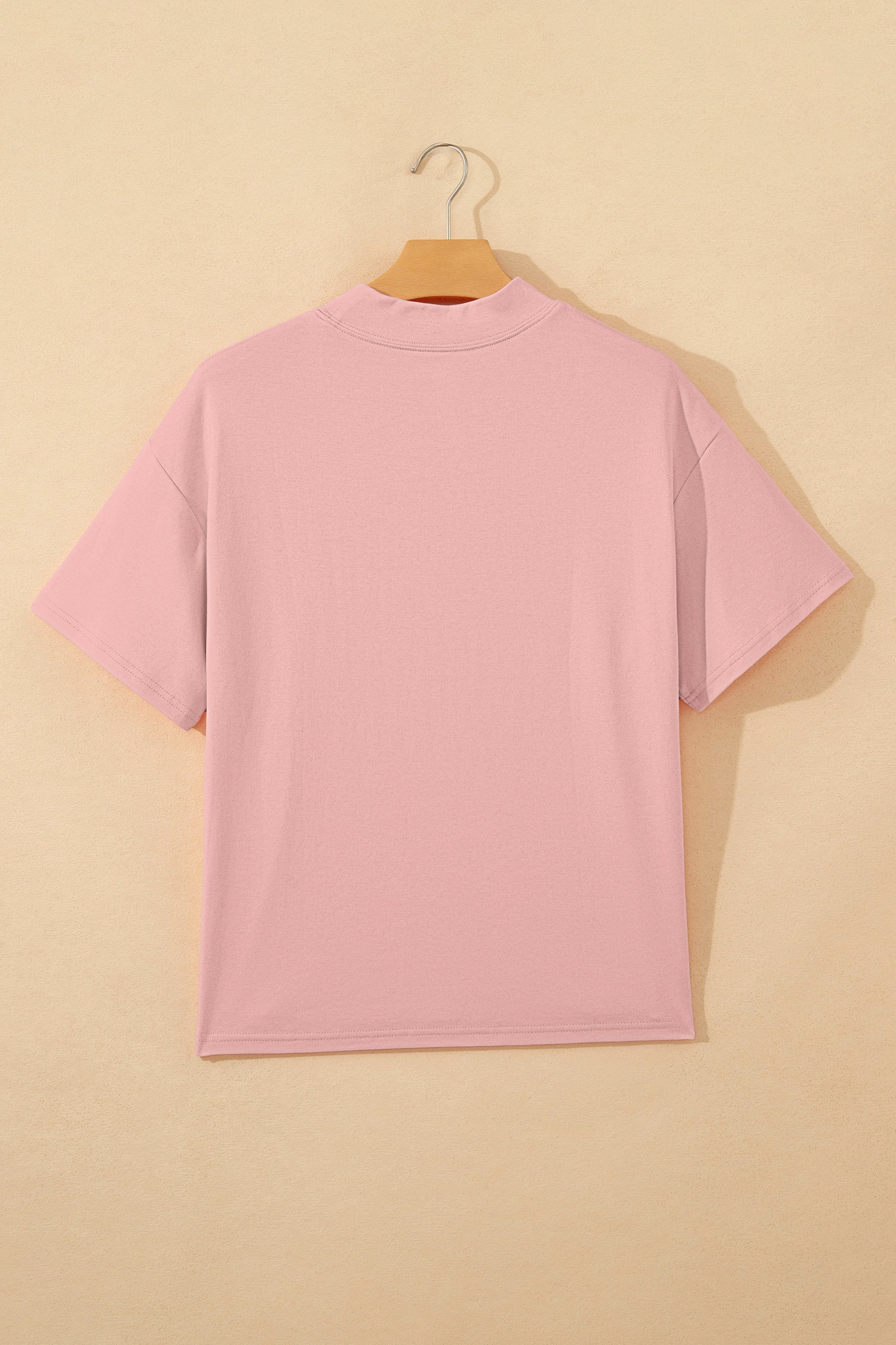 Solid Colour High Neck Oversize Tee