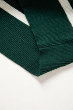 Ribbed Half Zip Collared Sweater Vest