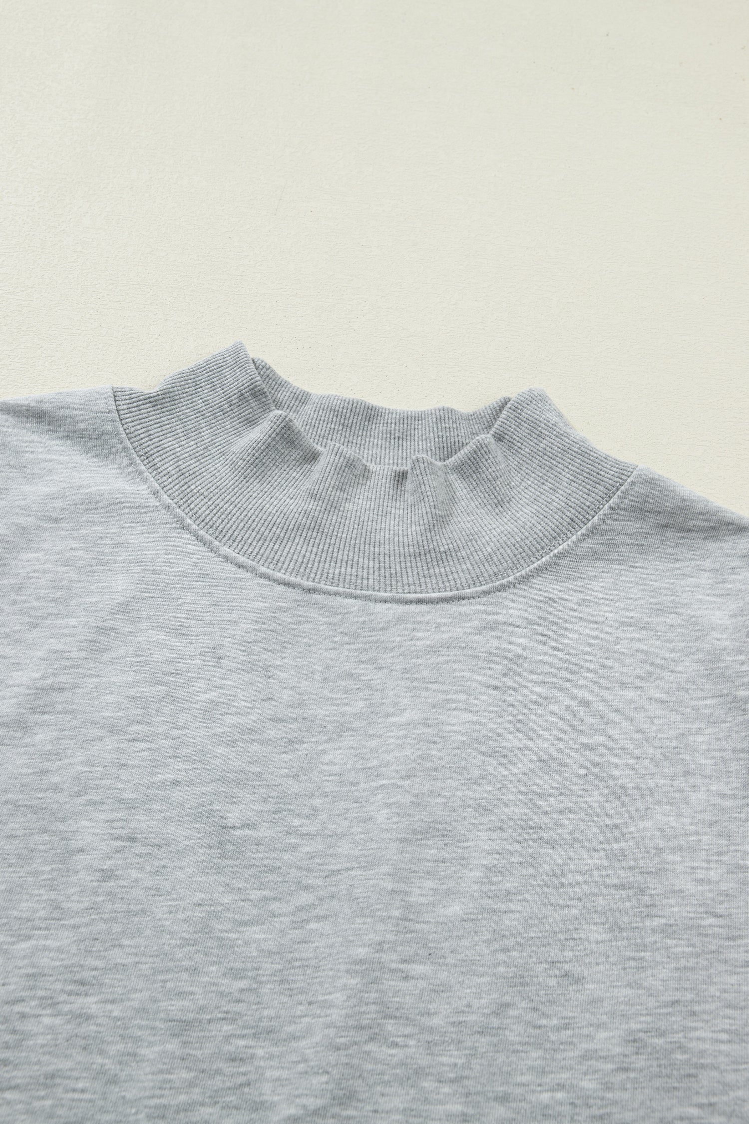 Solid Color High Neck Cap Sleeve Loose Top