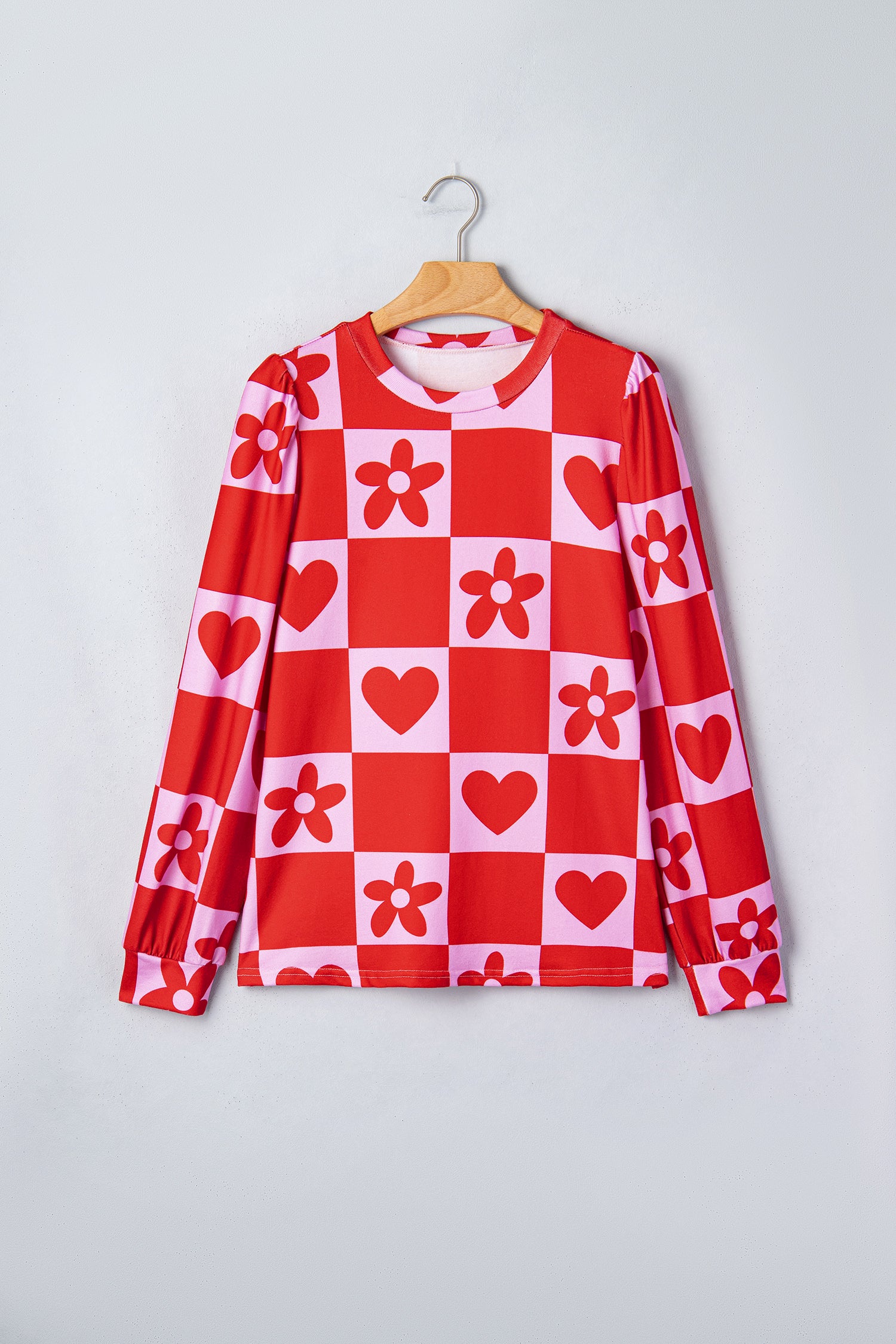 Dotted Heart Festive Valentine Blouse