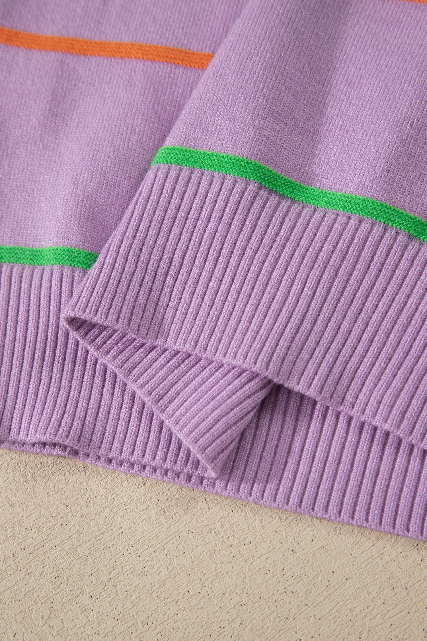 Striped Round Neck Knitted Sweater Tank