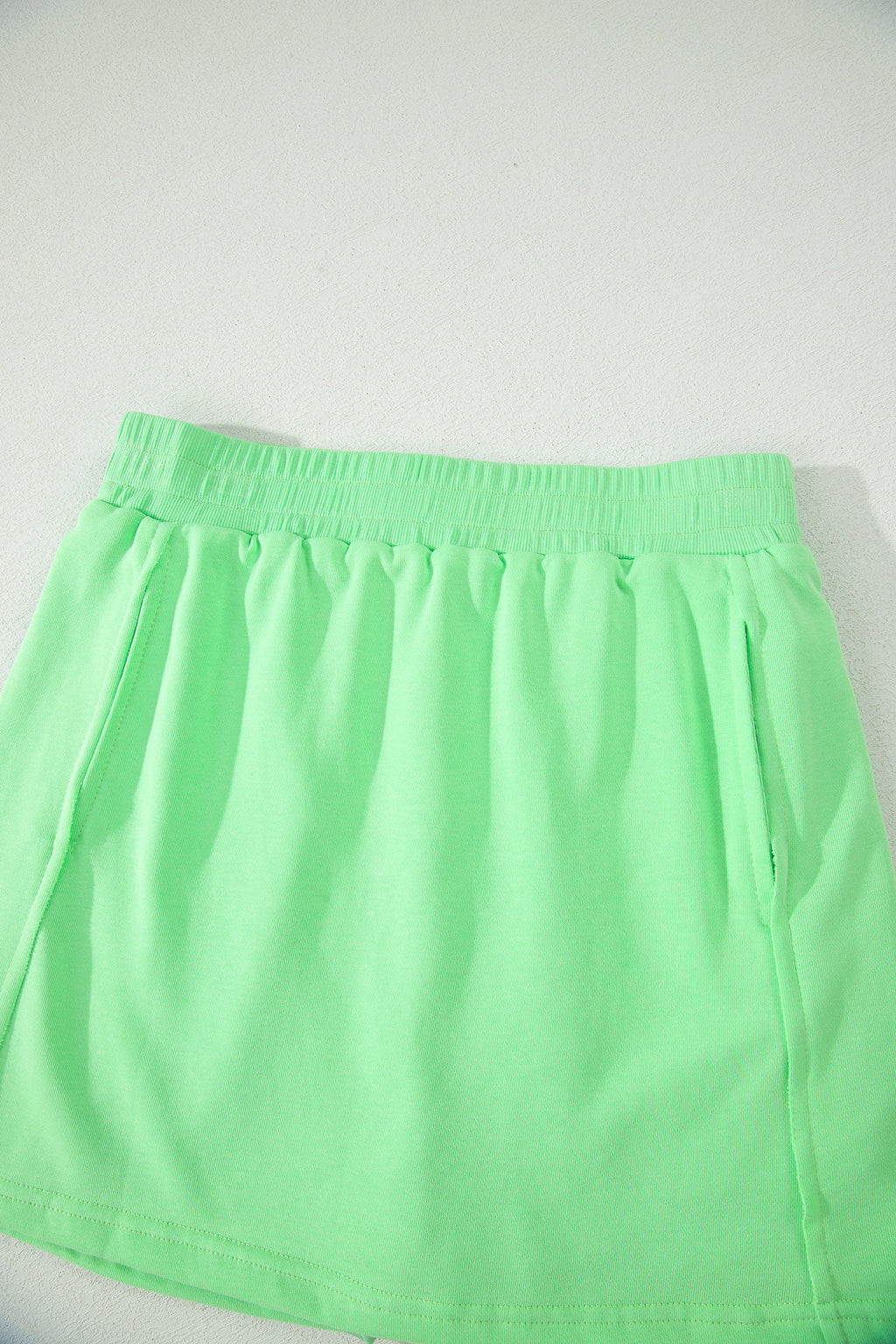 Slim Tank Top Elastic Waist Mini Skort 2pcs Outfit