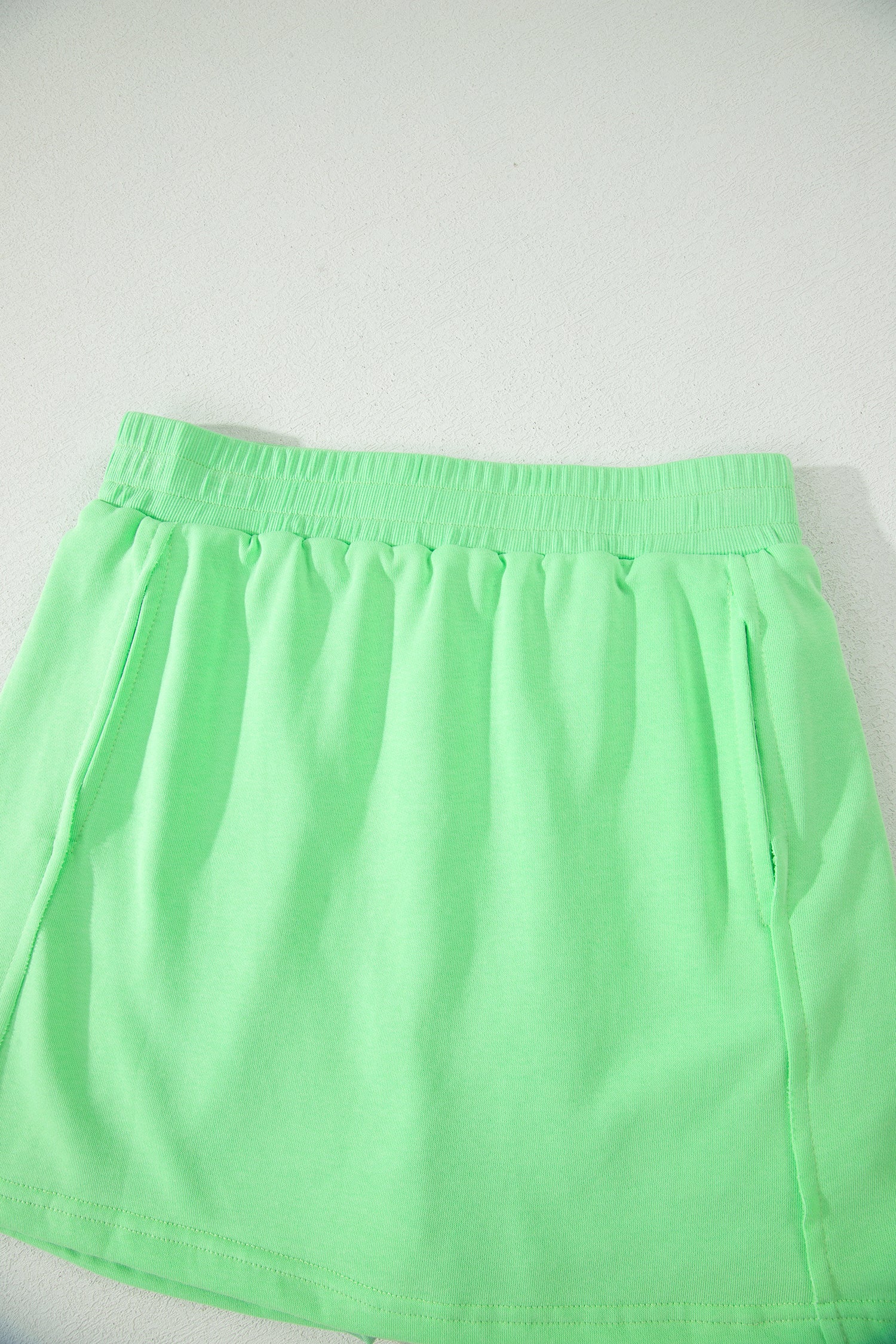 Slim Tank Top Elastic Waist Mini Skort 2pcs Outfit