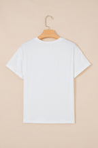 White Coquette Cowgirl Elements Printed Relaxed Tee