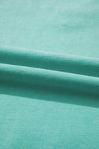 Mineral Wash V Neck Tee Matching Skort Set