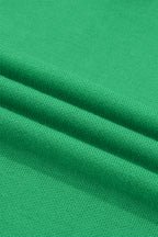 Bright Green Side Button Round Neck Knit Sleeveless Sweater