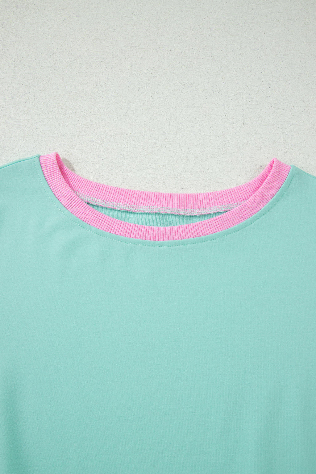 Color Block Edge Drop Shoulder T Shirt and Skort 2Pcs Set