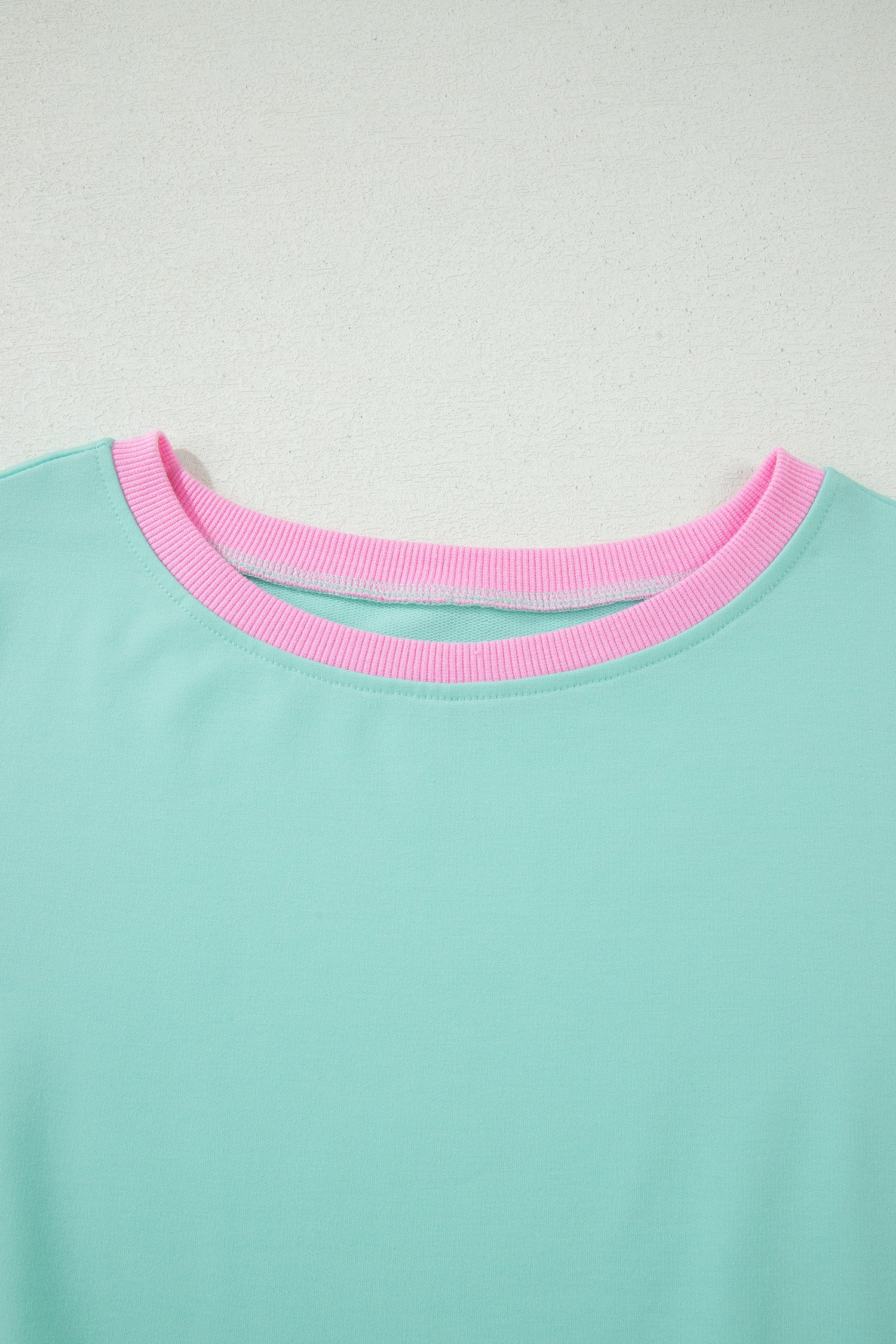 Color Block Edge Drop Shoulder T Shirt and Skort 2Pcs Set
