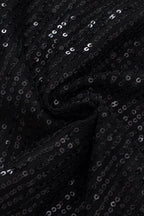 Black Sequin Wide Leg Pants