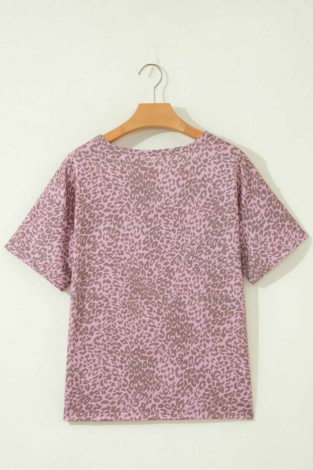 Leopard Retro Studded Star Patch Loose Tee