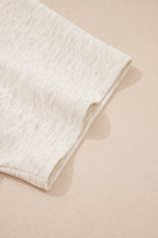 Light Grey Polo Tee Casual Pant Set
