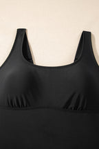 Scoop Neck Adjustable Tankini and Matching Skort Bathing Suit